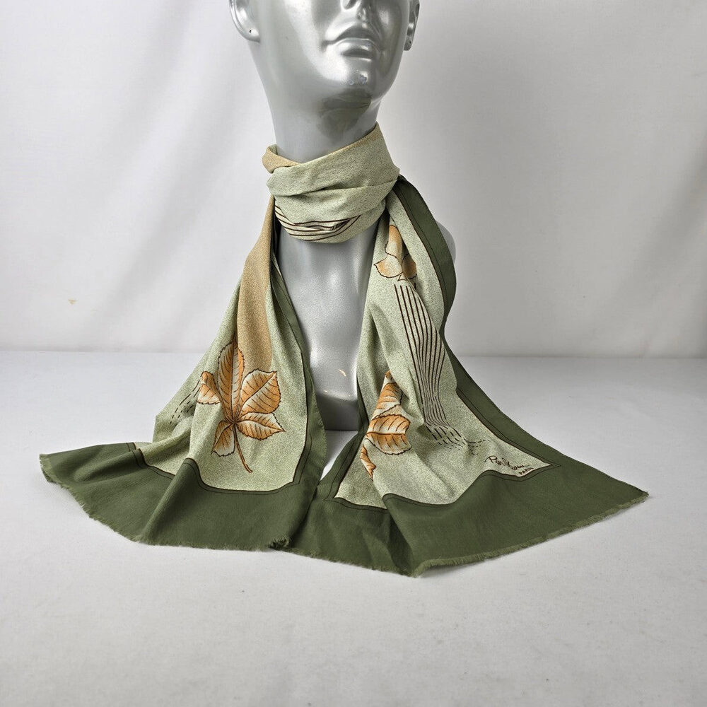 Vintage Pier Oliver Paris Floral Straight Scarf